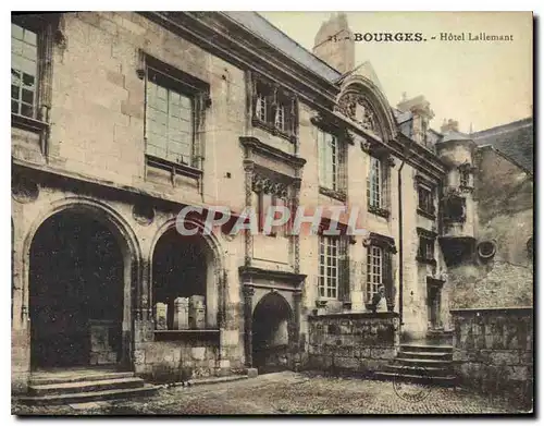 Cartes postales Bourges Hotel Lallemant