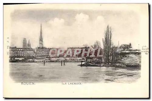 Cartes postales Rouen Ile Lacroix