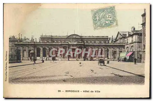 Cartes postales Bordeaux Hotel de Ville