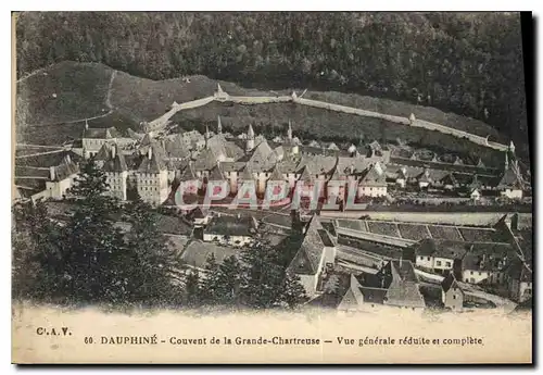 Cartes postales Dauphine Couvent de la Grande Chartreuse Vue generale reduite et complete