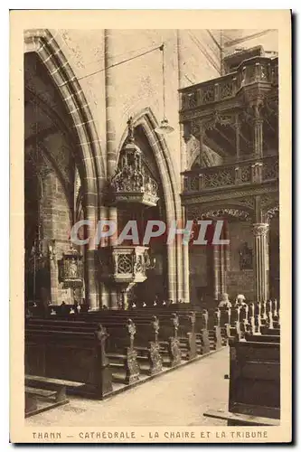 Ansichtskarte AK Thann Cathedrale la Chaire et la Tribune