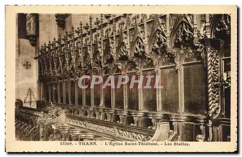 Ansichtskarte AK Thann L'Eglise Saint Thiebaut Les Stalles