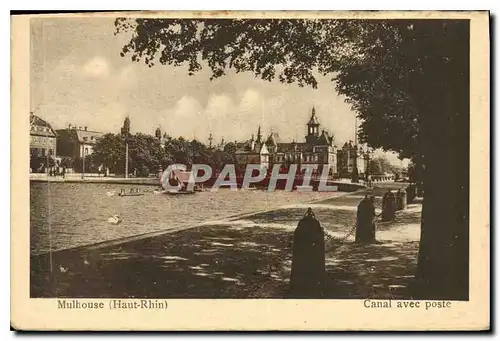 Cartes postales Mulhouse (Haut Rhin) Canal avec poste