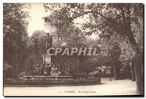 Ansichtskarte AK Colmar Monument Bruat