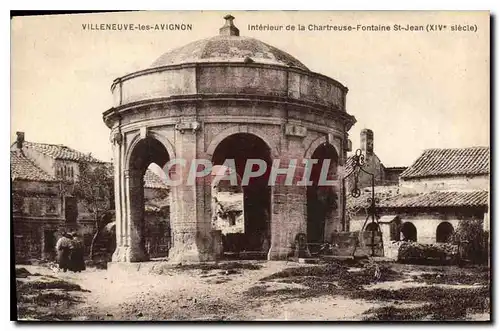 Cartes postales Villeneuve les Avignon interieur de la Chartreuse Fontaine St Jean
