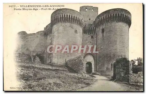 Cartes postales Villeneuve les Avignon Porte Moyen Age Fort St Andre