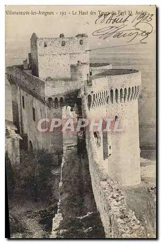 Ansichtskarte AK Villeneuve les Avignon Le Haut des Tours du Fort St Andre