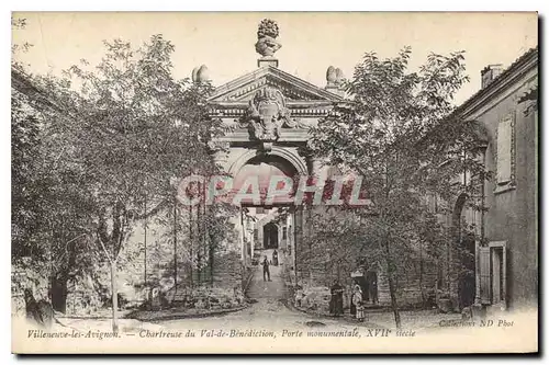 Cartes postales Villeneuve les Avignon Chartreuse du Val de Benediction Porte monumentale
