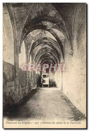 Ansichtskarte AK Villeneuve les Avignon Interieur du Cloitre de la Chartreuse