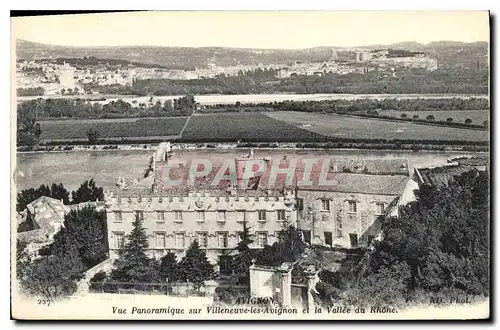 Cartes postales Villeneuve les Avignon Vue Panoramique et la Vallee du Rhone