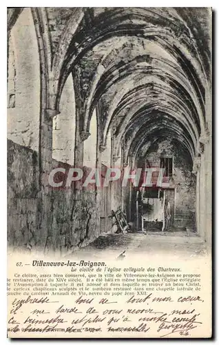 Cartes postales Villeneuve les Avignon Le Cloitre de l'eglise collegiale des Chartreux