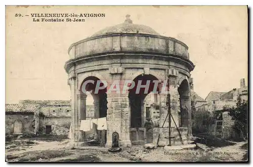 Cartes postales Villeneuve les Avignon La Fontaine St Jean