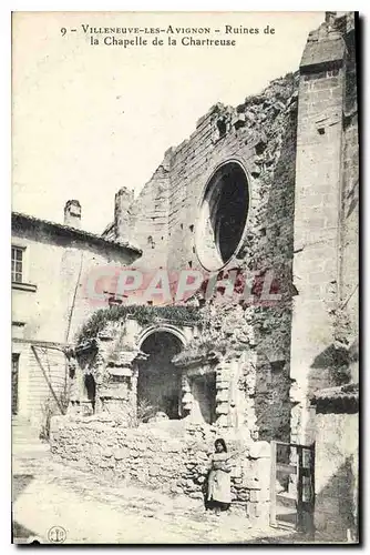 Cartes postales Villeneuve les Avignon Ruines de la Chapelle de la Chartreuse