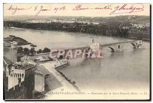 Cartes postales Villeneuve les Avignon Panorama pris de Notre Dame des Doms