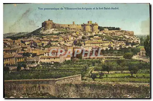 Cartes postales Vue panoramique de Villeneuve les Avignon et le fort Saint Andre