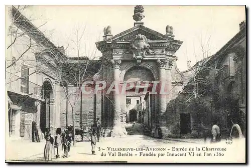 Cartes postales Villeneuve les Avignon Entree de la Chartreuse du Val Benite