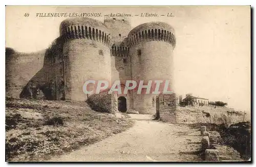 Cartes postales Villeneuve les Avignon Le Chateau L'Entree