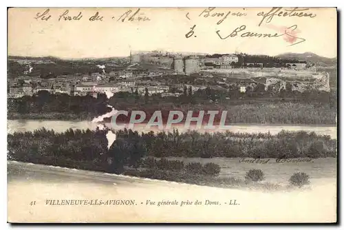 Cartes postales Villeneuve les Avignon Vue generale prise des Doms