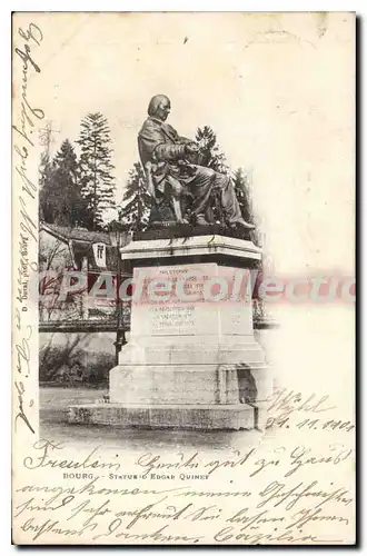 Ansichtskarte AK Bourg Statue d'Edgar Quinet