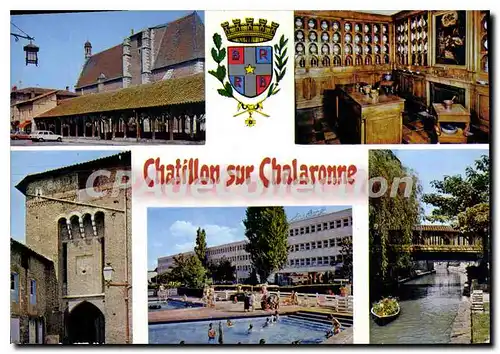 Cartes postales Chatillon sur Chalaronne Ain les Halles Apothicairerie Collection de Faiences de Meillonnas Port