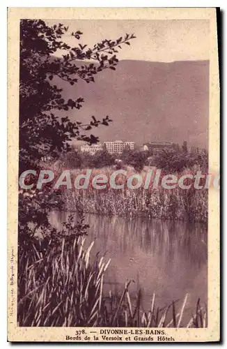 Cartes postales Divonne les Bains Bords de la Versoix et Grands Hotels