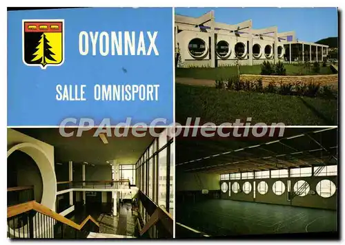 Cartes postales Oyonnax Ain sa Salle omnisport vue d'ensemble Hall d'entree la grande Salle