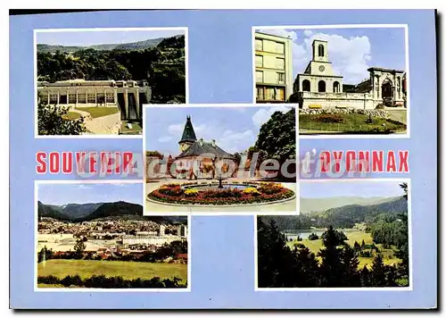 Cartes postales Souvenir d'Oyonnax Barrage de Vouglans vue generale le Parc l'Eglise le Lac Genin