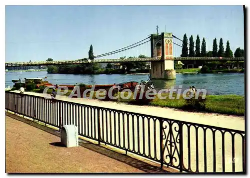 Cartes postales Trevoux Ain le Pont suspendu sur la Saone