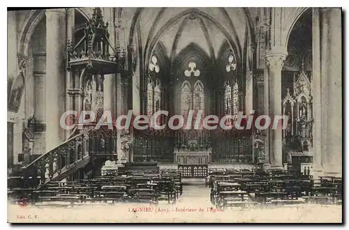 Ansichtskarte AK Lagnieu Ain Interieur de l'Eglise