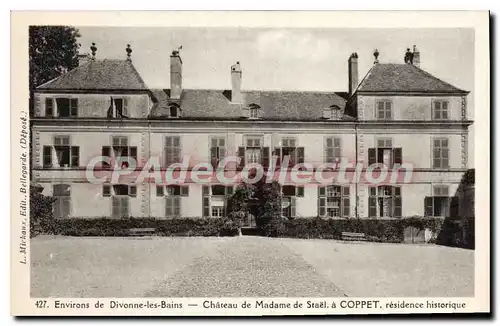 Cartes postales Environs de Divonne les Bains Chateau de Madame de Stael a Coppet residence historique