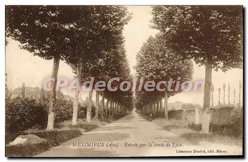 Cartes postales Meximieux Ain Entre par la route de Lyon