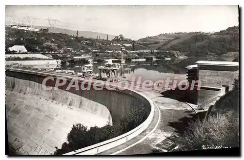 Ansichtskarte AK Barrage de Genissiat Ain Route et vue d'ensemble du Barrage