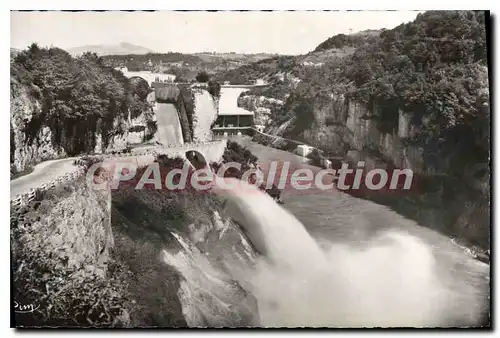 Ansichtskarte AK Genissiat Ain vue generale Canal evacuateur de crues et Doucine