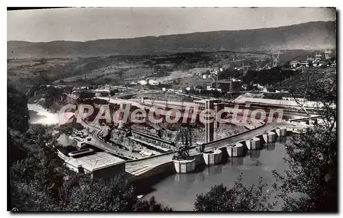 Cartes postales Barrage de Genissiat Ain tours de prises d'eau vue generale d'ensemble