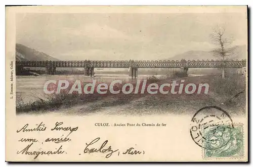 Cartes postales Culoz Ancien Pont du Chemin de Fer