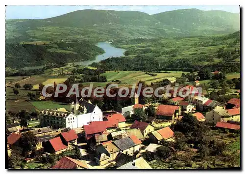 Cartes postales Chanay Ain vue generale aerienne a gauche le Preventorium