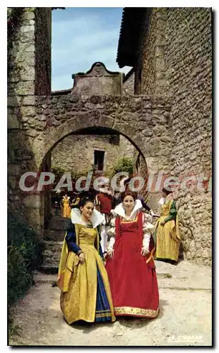 Cartes postales Perouges au 16 siecle Jour de Liesse Groupe culturel les Damoiseaux