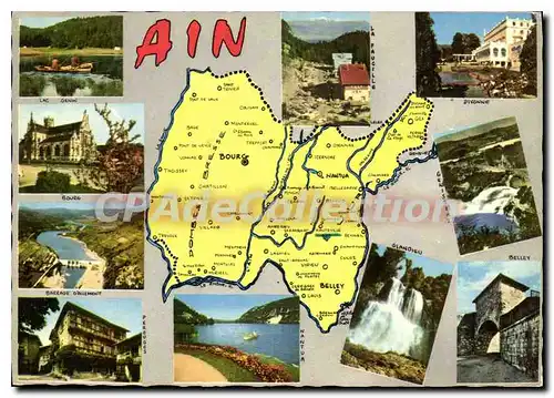 Ansichtskarte AK Departement de l'Ain sous Prefectures Belley Gex Nantua le departement faisant Partie de l'ancie
