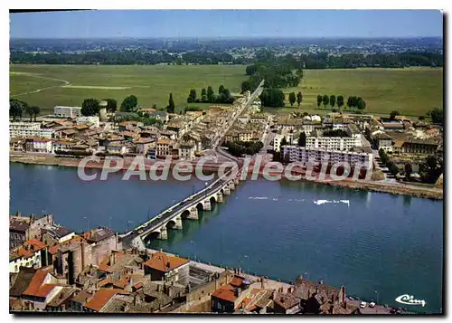 Cartes postales St Laurent sur Saone Ain vue generale aerienne