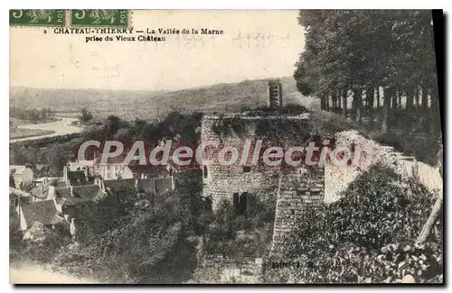 Cartes postales Chateau Thierry la Vallee de la Marne prise du Vieux Chateau