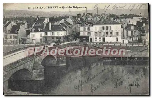 Cartes postales Chateau Thierry Quai des Baigneuses