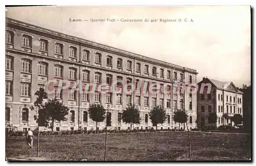 Cartes postales Laon Quartier Foch Casernement du 402 Regiment DCA