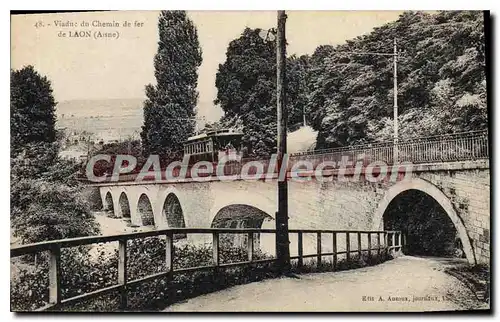 Cartes postales Viaduc du Chemin de Fer de Laon Aisne