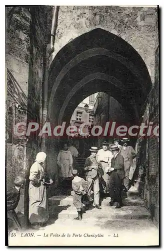 Cartes postales Laon la Voute de la Porte Chenizelles