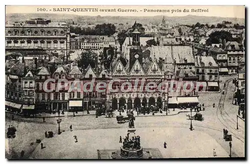 Cartes postales Saint Quentin avant Guerre Panorama pris du Beffroi