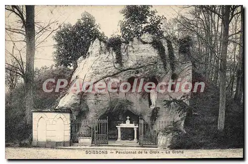 Cartes postales Soissons Pensionnat de la Croix la Grotte