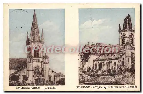 Cartes postales Sissonne Aisne l'Eglise