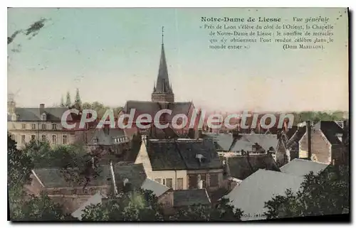 Cartes postales Notre Dame de Liesse vue generale pres de Laon s'eleve du cote de l'Orient