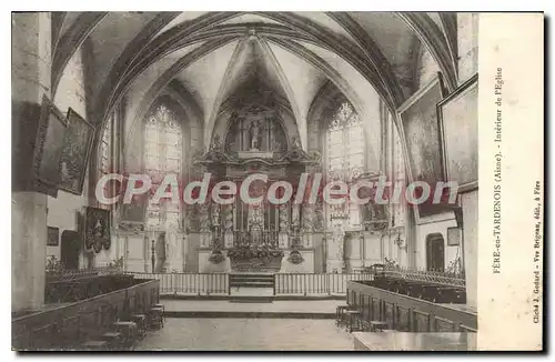 Cartes postales Fere en Tardenois Aisne Interieur de l'eglise