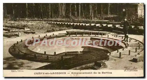 Cartes postales Crepy en Laonnois Emplacement de la Bertha